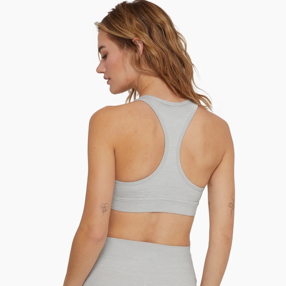 SET ACTIVE form-cloud heather grey racer back bra and leggings